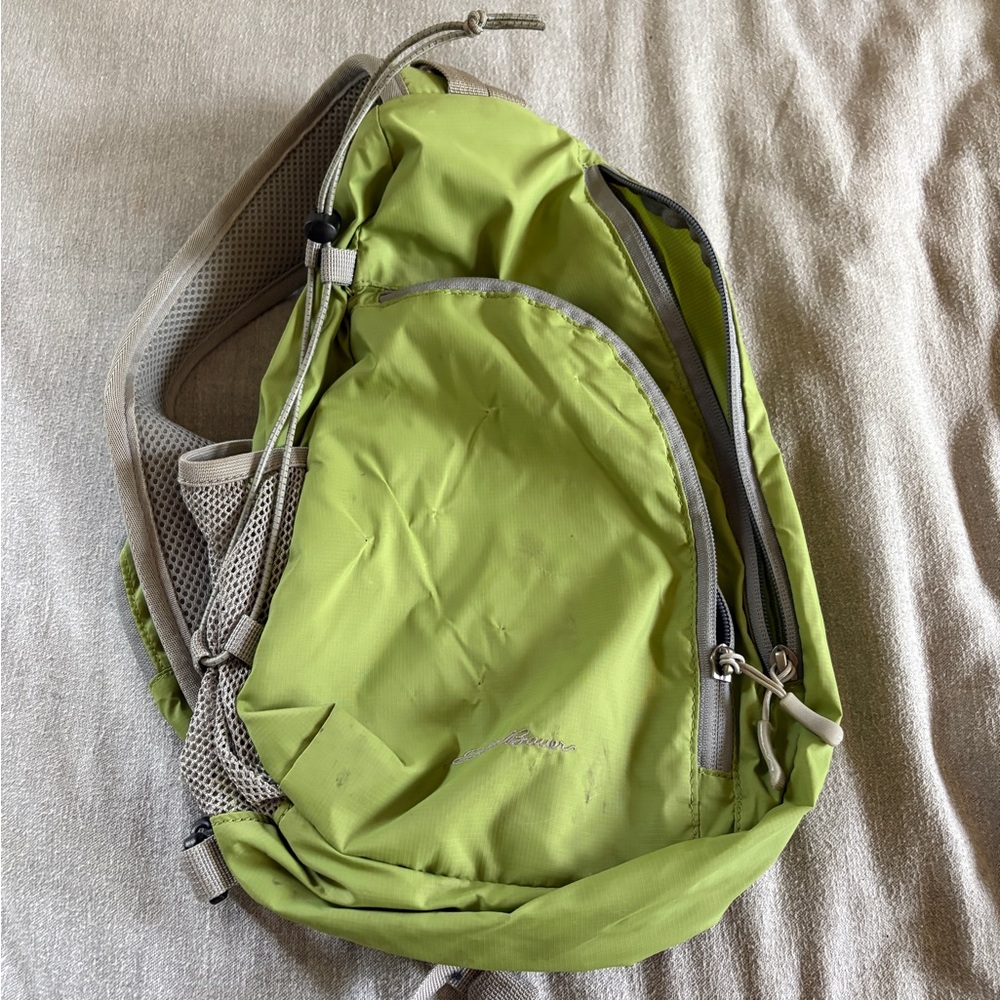 Eddie Bauer Green Crossbody Bag with Adjustable Straps